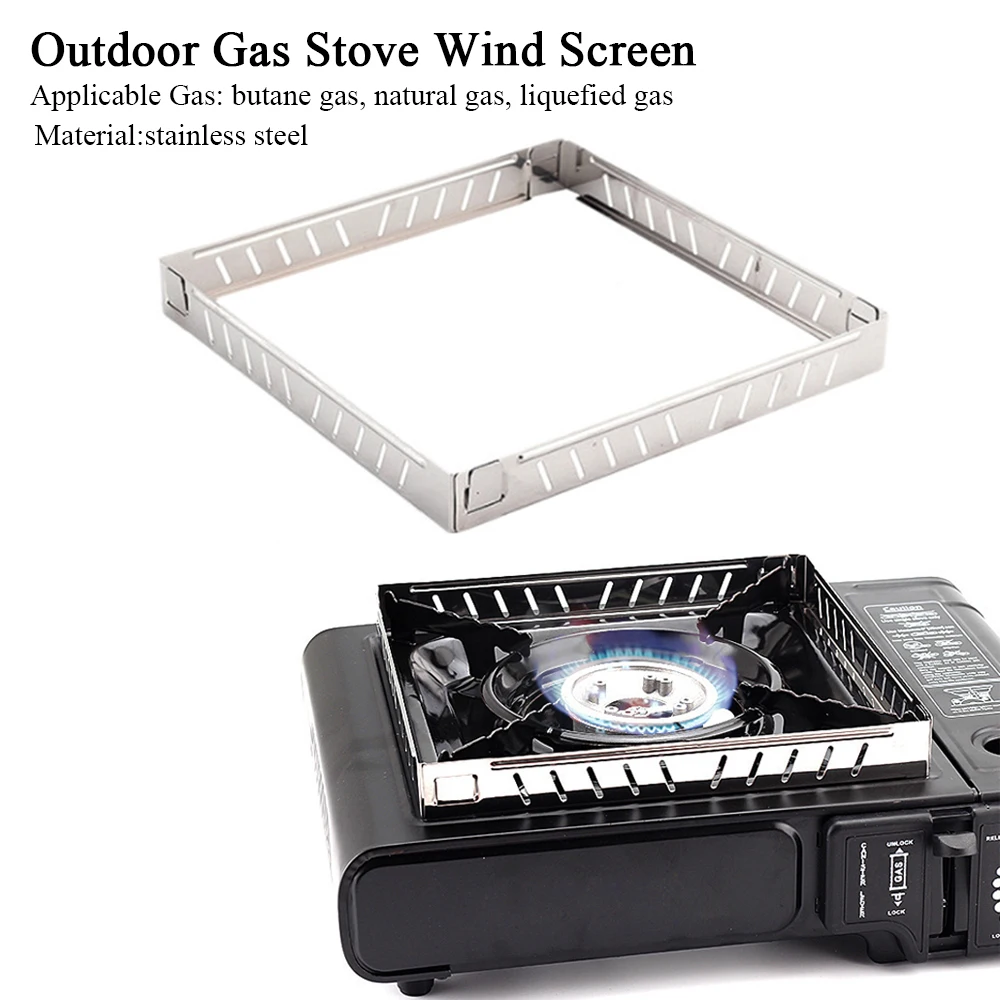 Camping Cooking Windshield - Уличная газовая плита, ветрозащитный экран, складная