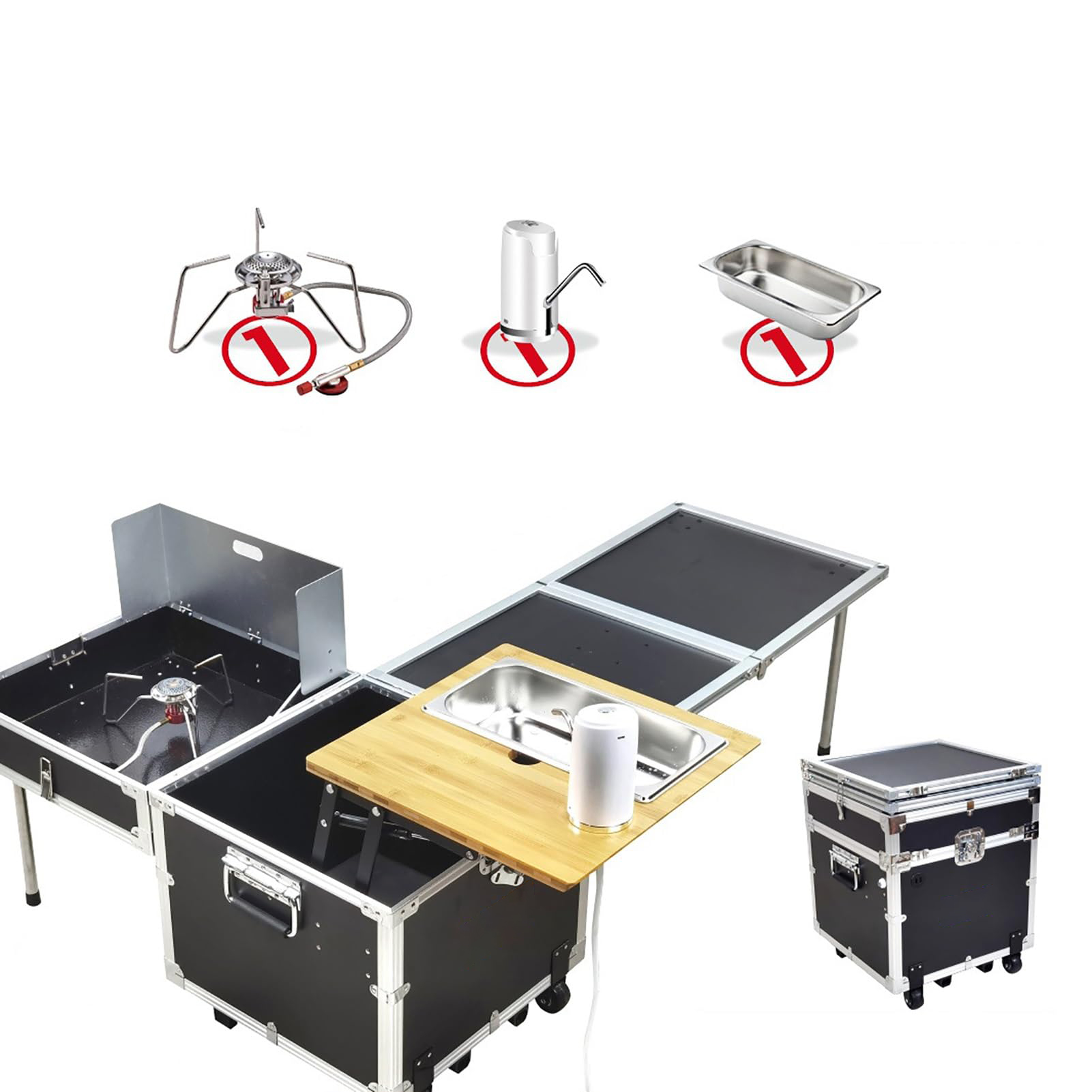 Camping Cooking Box Set - Набор для приготовления пищи на природе: