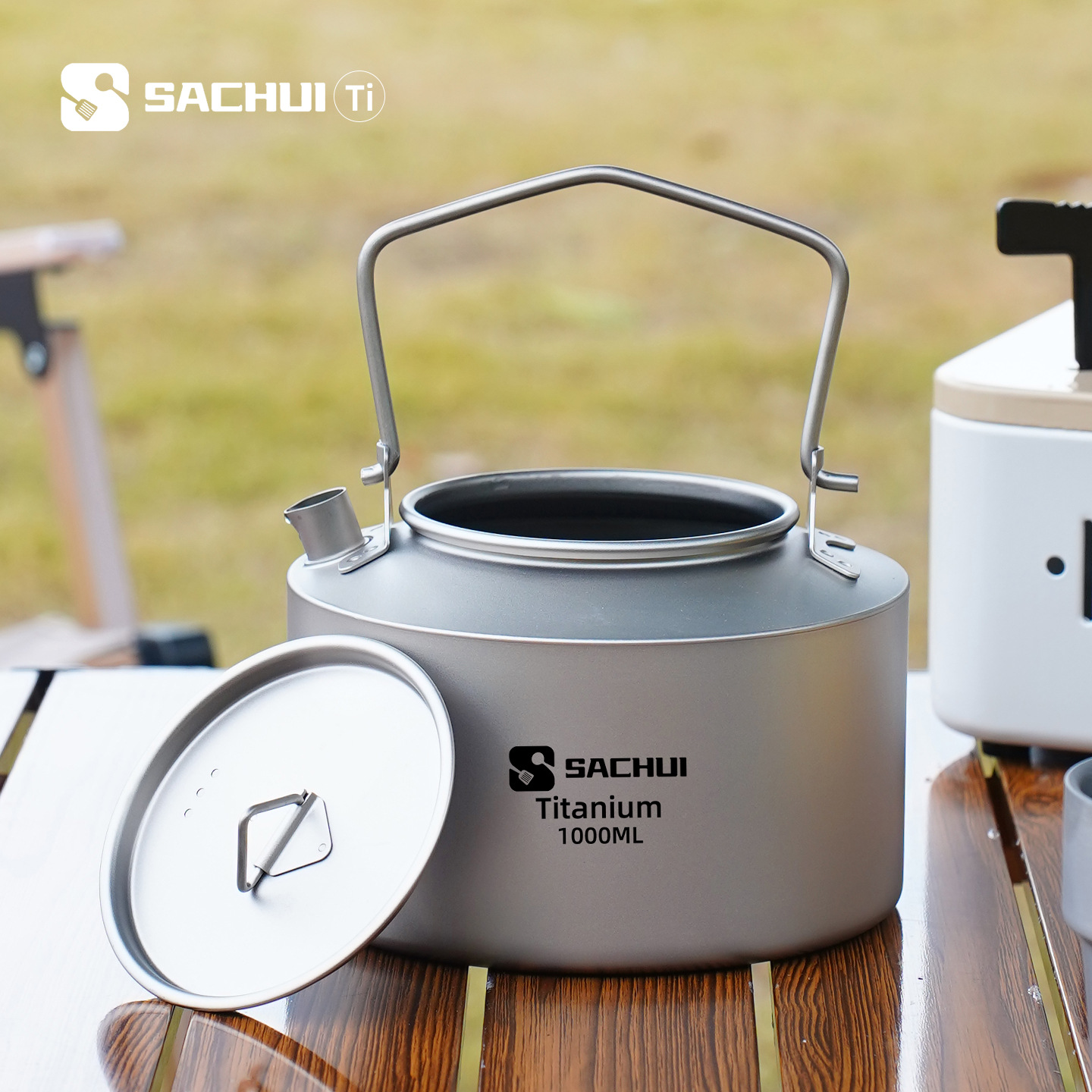 Camping Cooking Gear - Чайник из чистого титана 1000 мл,