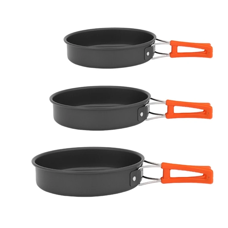 Camping Cooking Set Lightweight - Портативная сковорода с сумкой для хранения,