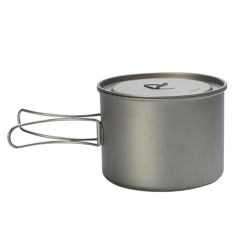 Camping Cooking Sets - Титановый кастрюля для пикника, 750 мл,