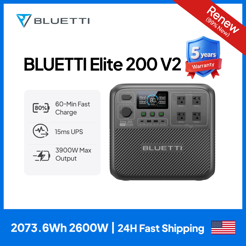 Camping Cooking Heater - 【Обновленная модель】Портативная электростанция BLUETTI Elite 200