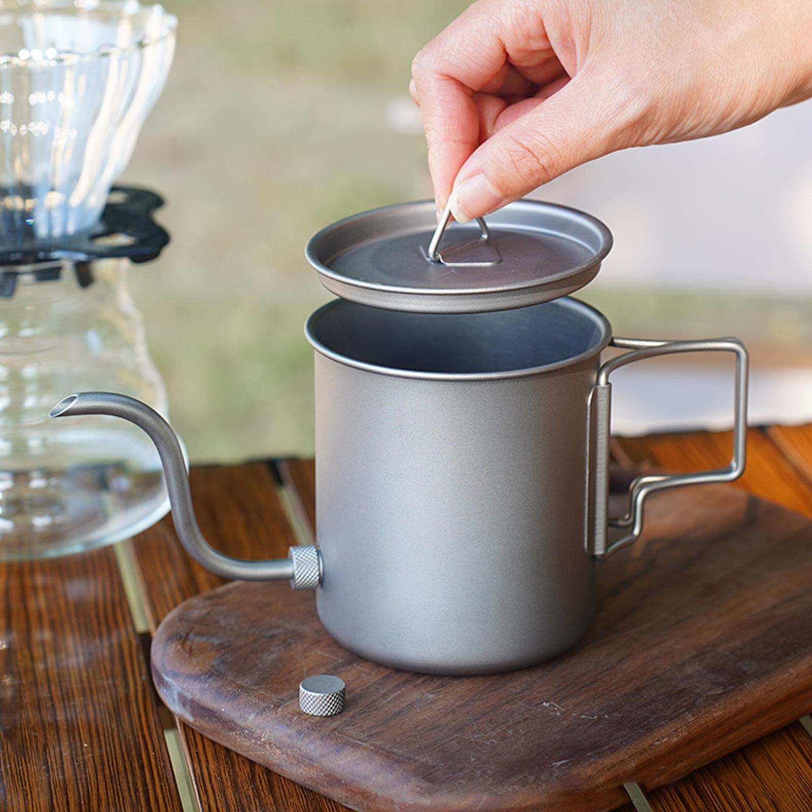 Camping Cooking Top - Чайник для кофе из титана 420