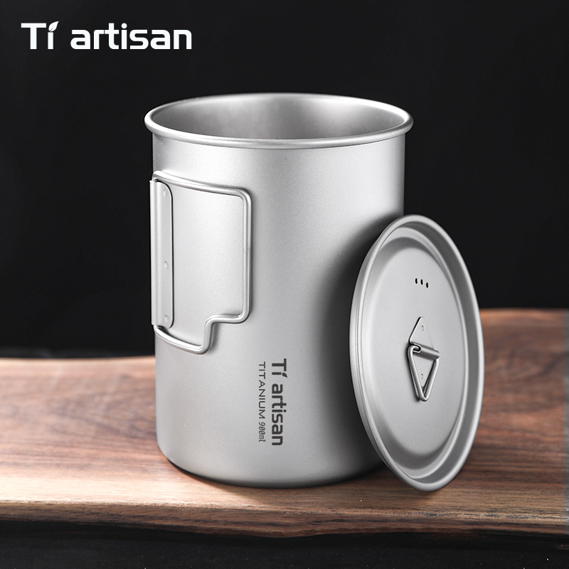 Camping Cooking Set Lightweight - Титановая складная кружка Tiartisan 750 мл/900