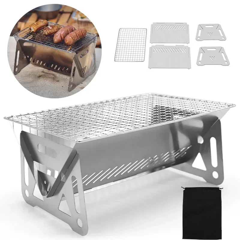 Camping Cooking Windshield - Портативный складной гриль для барбекю, нагревательные