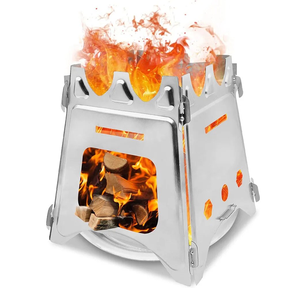 Camping Cooking Top - Портативная дровяная печь для кемпинга с