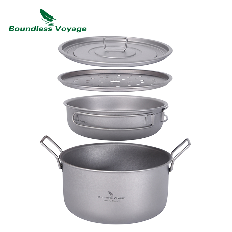 Camping Cooking Cover - Многофункциональная титановая Пароварка для супа с