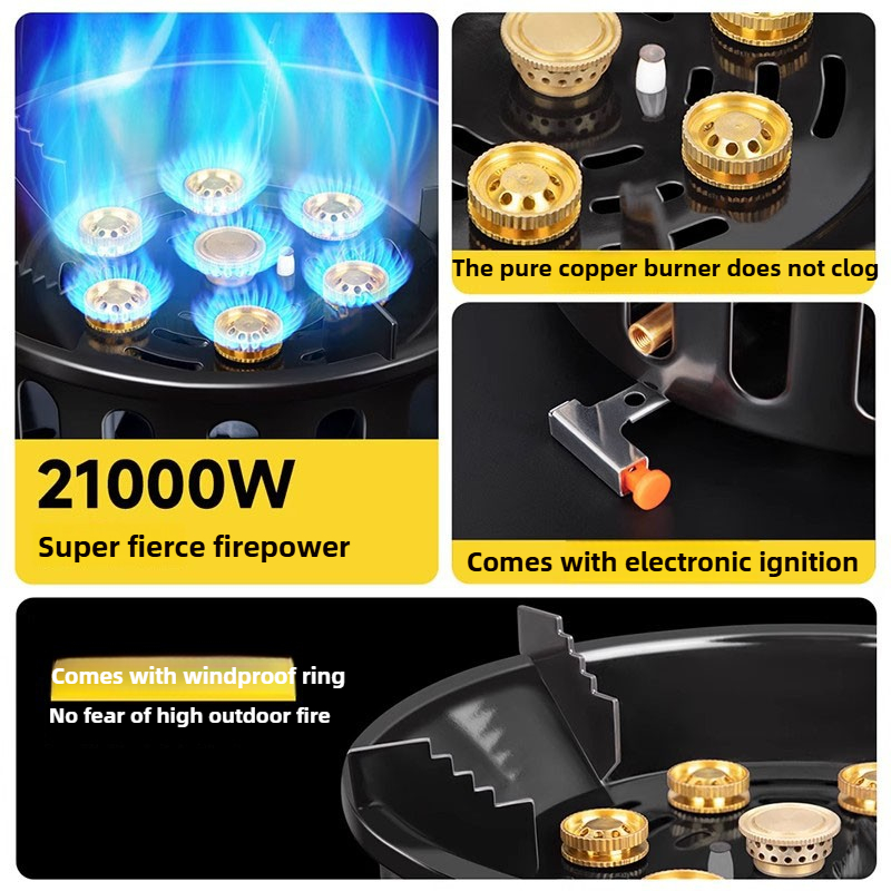 21000 Вт 7-ядерная походная пл – обзор и цена Camping Cooking Top
