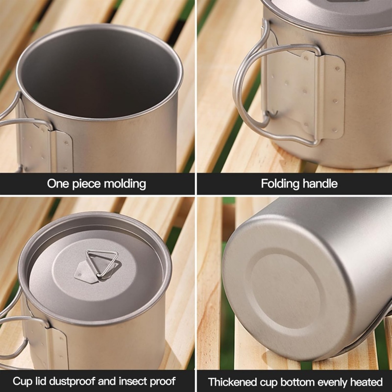 Титановая походная кружка со с – обзор и цена Camping Cooking Set Lightweight