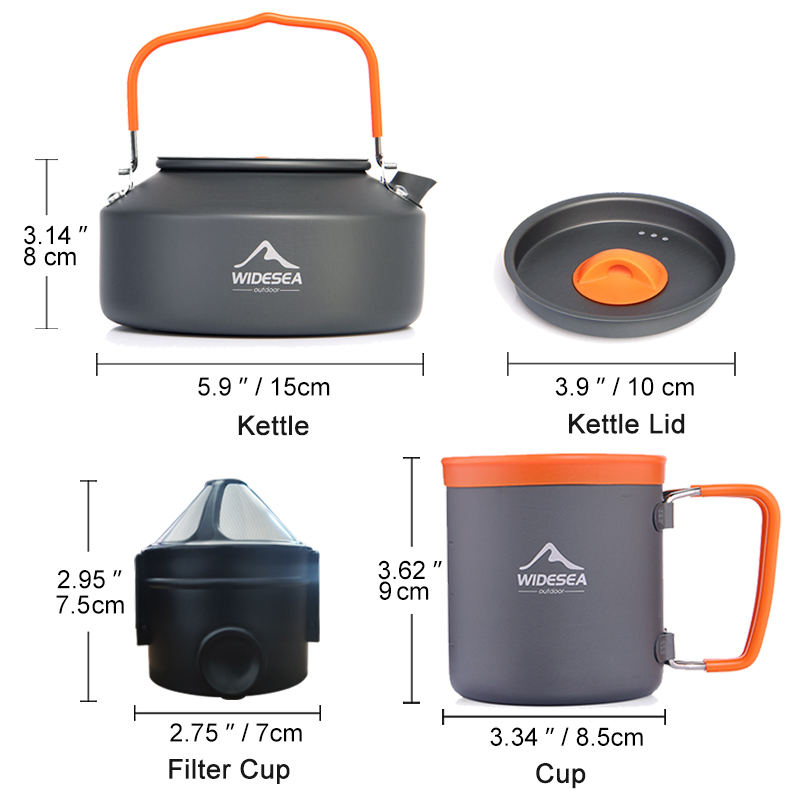 Набор посуды для кофе, кружки, – обзор и цена Camping Cooking Box Set