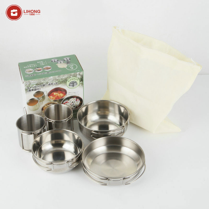 Складной набор из 5 предметов: – обзор и цена Camping Cooking Box Set