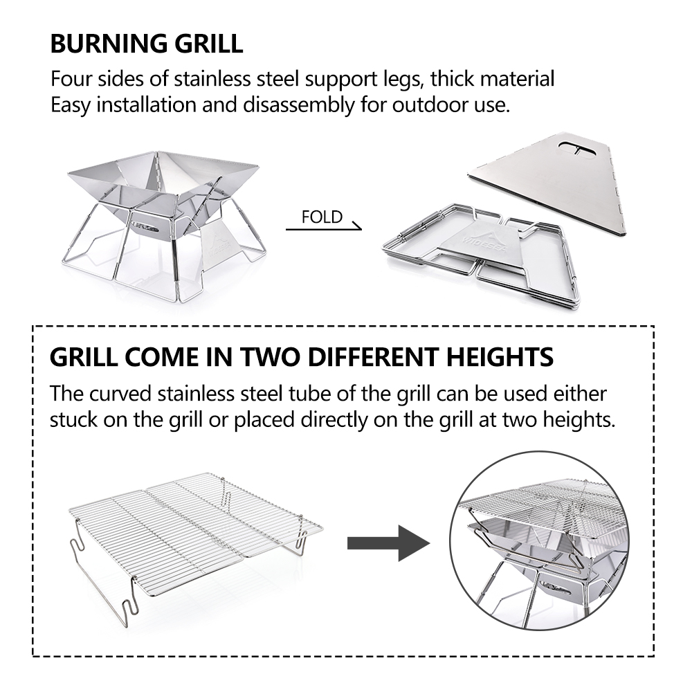 Widesea ветрозащитный дровяной – обзор и цена Camping Cooking Top