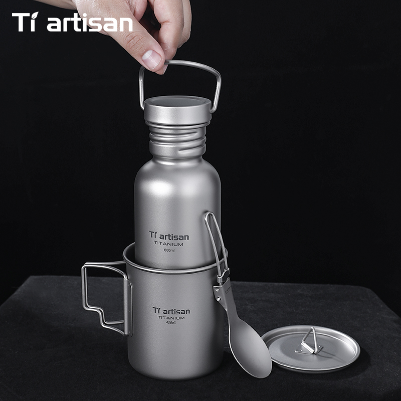 Набор титановой посуды Tiartis – обзор и цена Camping Cooking Set Lightweight