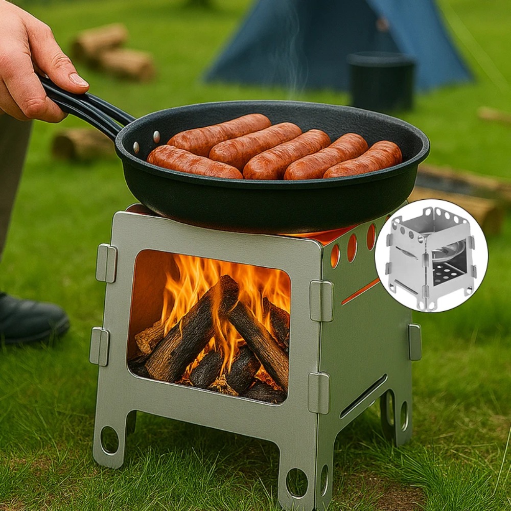 Кемпинговая печь, дровяная печ – обзор и цена Camping Cooking Windshield