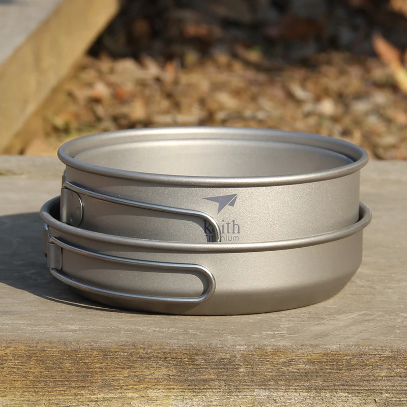 Keith 3 шт. титановая посуда,  – обзор и цена Camping Cooking Sets
