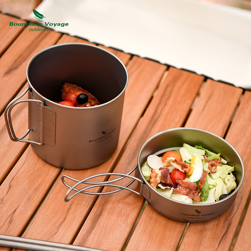 Набор кастрюль со складной руч – обзор и цена Camping Cooking Set Lightweight