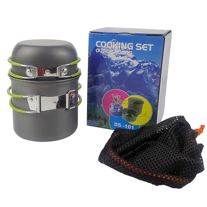 Набор посуды для кемпинга с пл – обзор и цена Camping Cooking Box Set