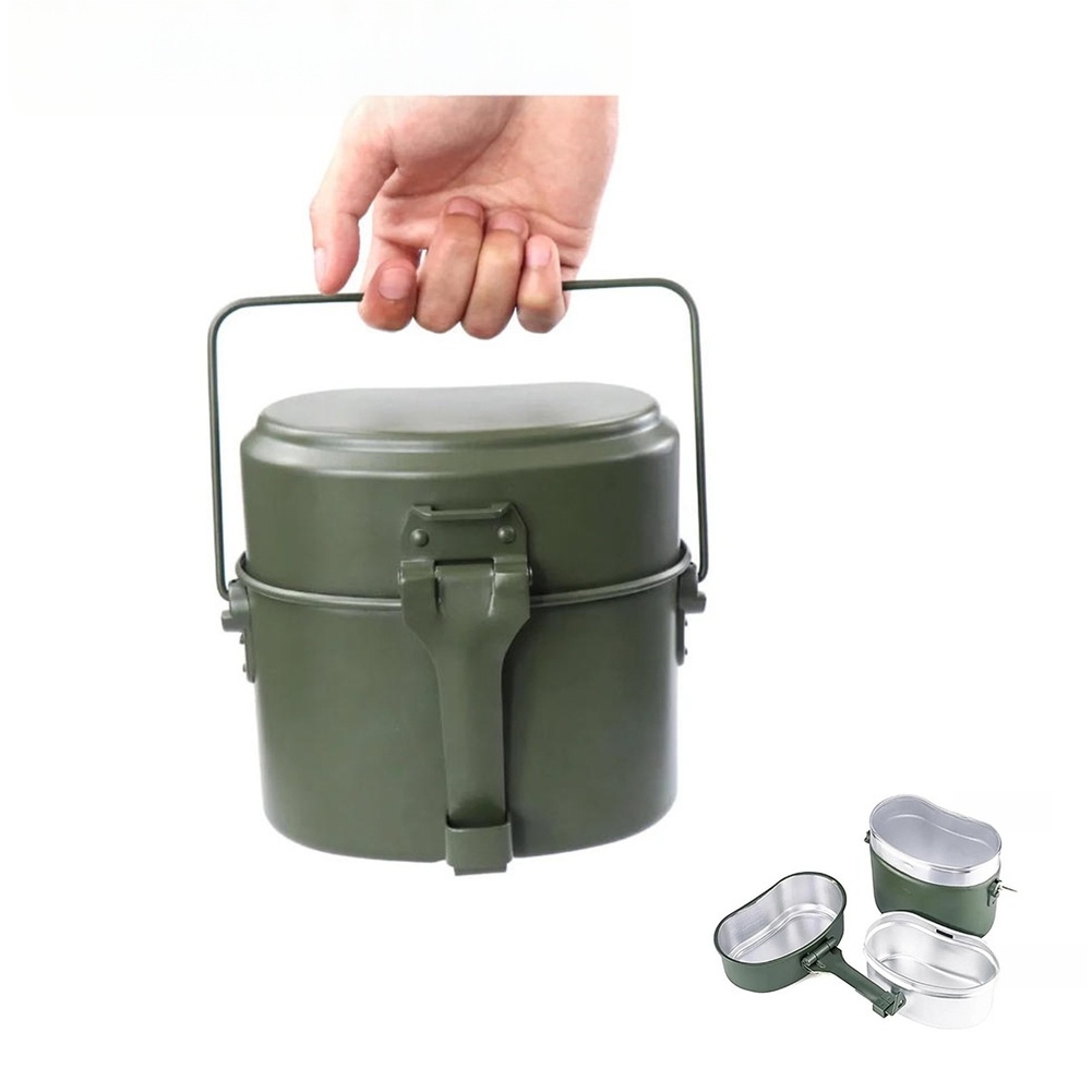 Набор из 3 алюминиевых ланч-бо – обзор и цена Camping Cooking Box Set