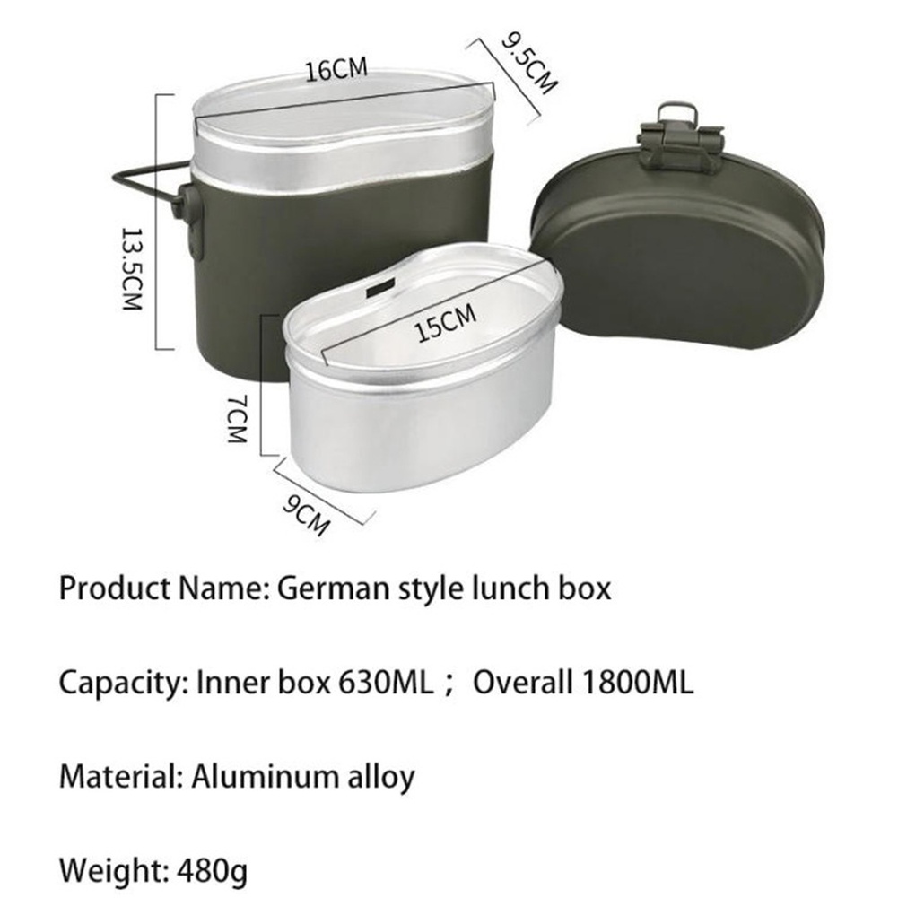 Набор из 3 алюминиевых ланч-бо – обзор и цена Camping Cooking Box Set