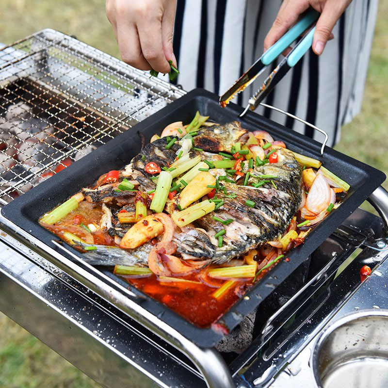 Уличная толстая квадратная ско – обзор и цена Camping Cooking Gear