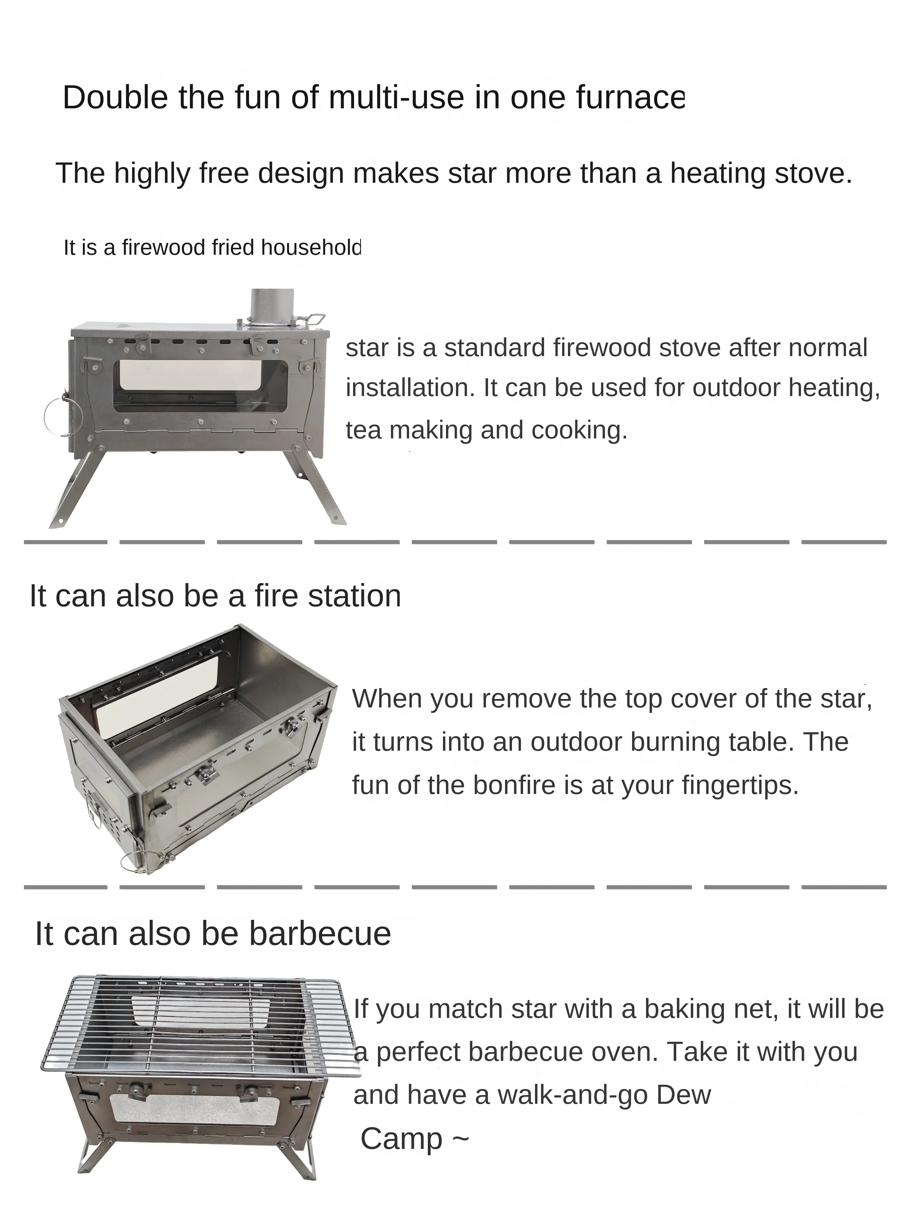 Складная печь из титанового сп – обзор и цена Camping Cooking Drawer