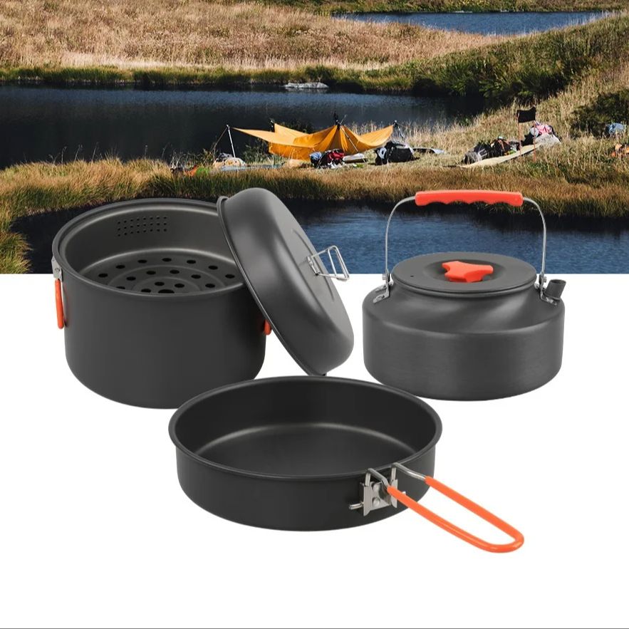 Набор посуды для открытого воз – обзор и цена Camping Cooking Sets