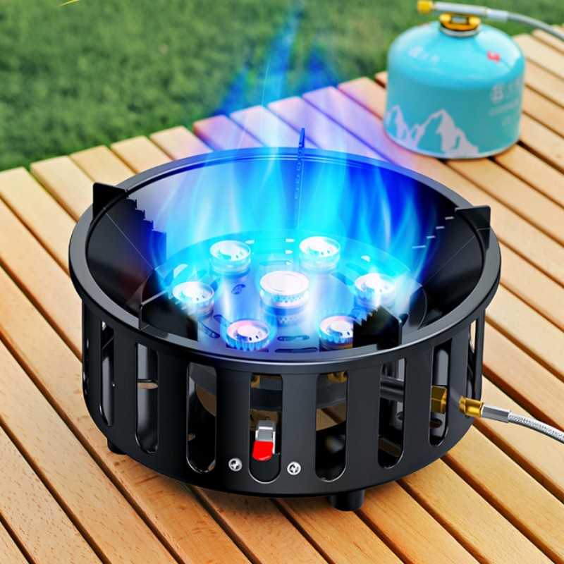 Мощная 7-конфорочная портативн – обзор и цена Camping Cooking No Gas
