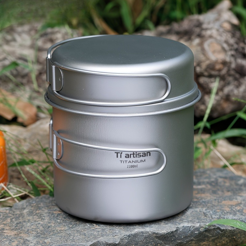 Набор посуды из чистого титана – обзор и цена Camping Cooking Set Lightweight