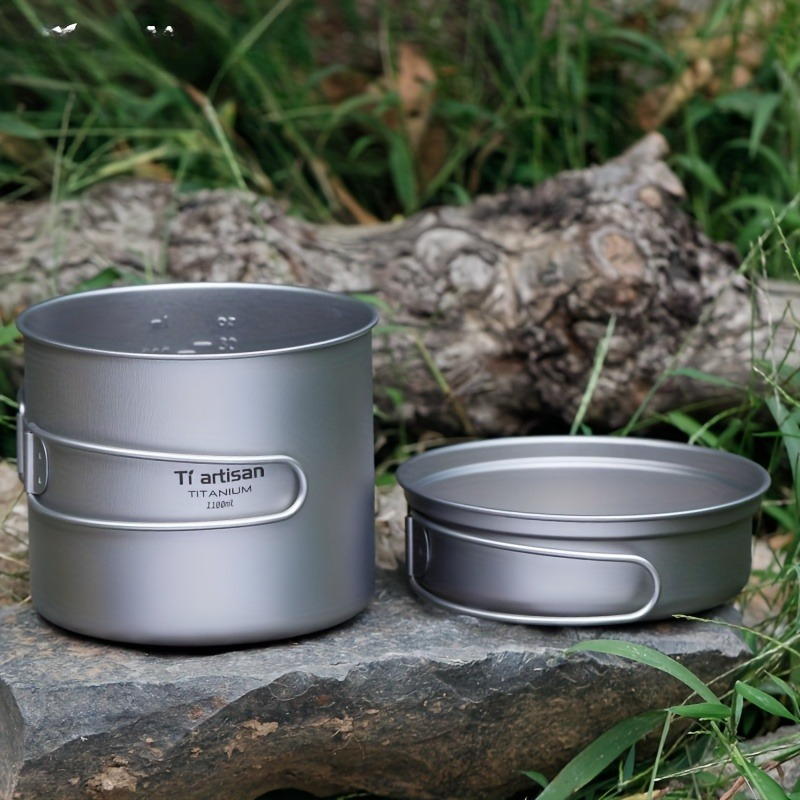 Набор посуды из чистого титана – обзор и цена Camping Cooking Set Lightweight