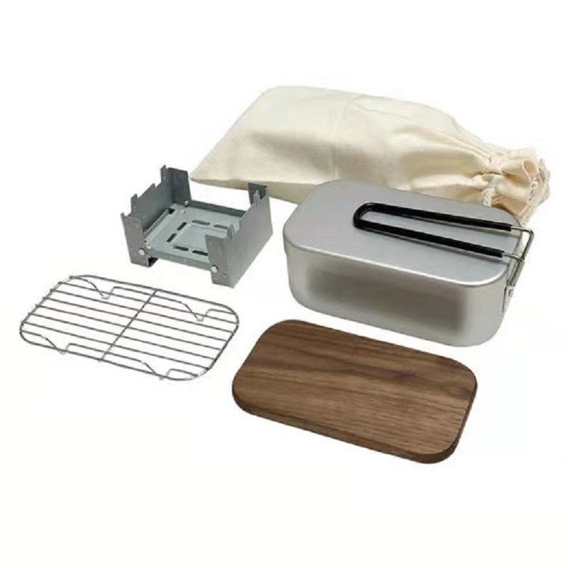 Алюминиевый набор для улицы, н – обзор и цена Camping Cooking Box Set