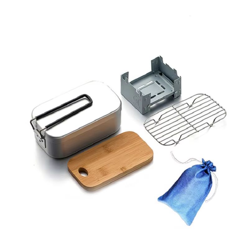 Алюминиевый набор для улицы, н – обзор и цена Camping Cooking Box Set