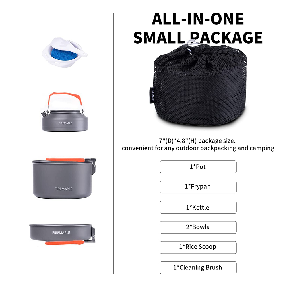 Fire Maple набор кастрюль для  – обзор и цена Camping Cooking Box Set