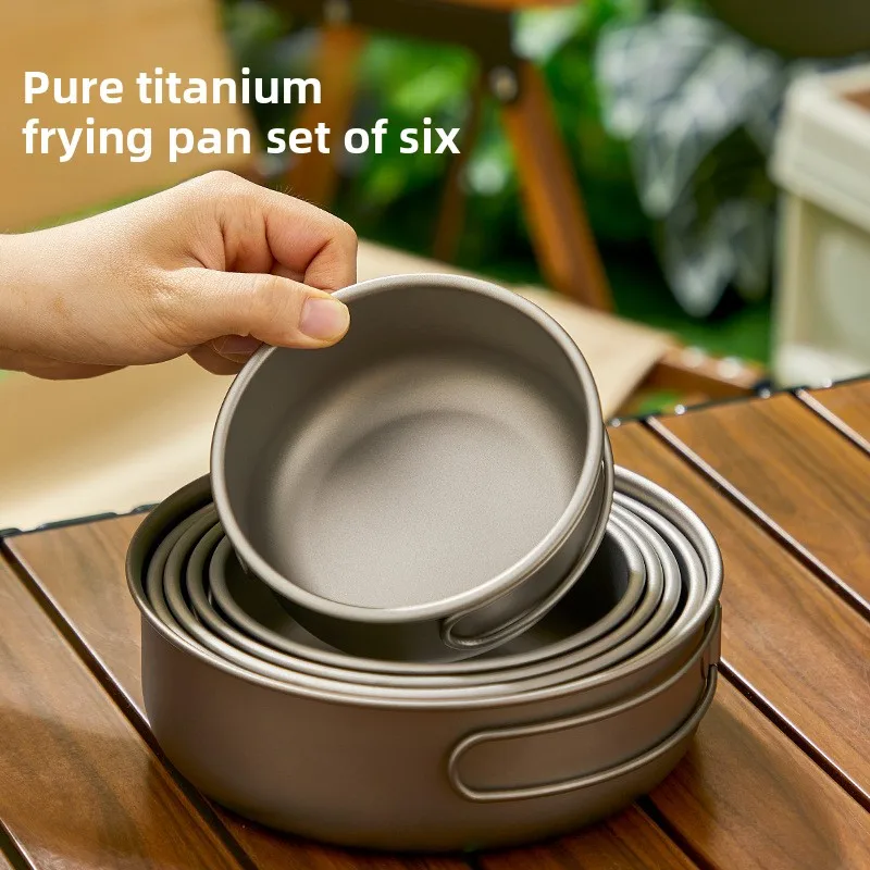 Титановый уличный набор кастрю – обзор и цена Camping Cooking Set Lightweight