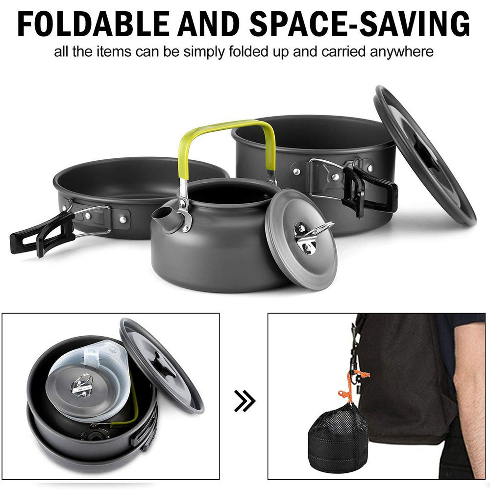 Набор походной посуды из алюми – обзор и цена Camping Cooking Gear