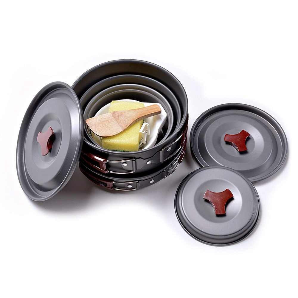 Набор посуды для кемпинга на о – обзор и цена Camping Cooking Set Lightweight