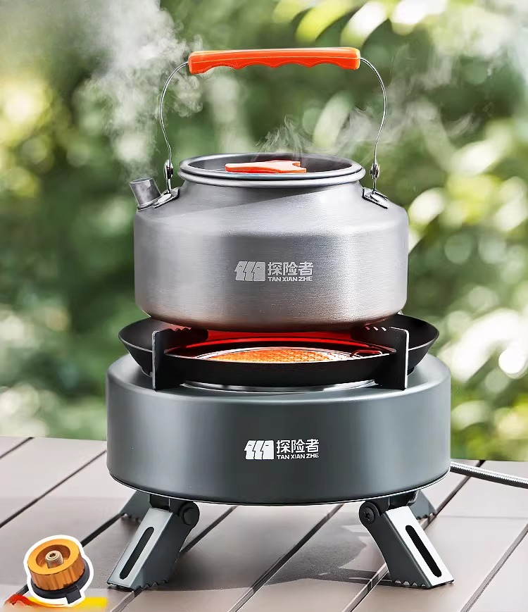 Портативная газовая плита для  – обзор и цена Camping Cooking Box Set