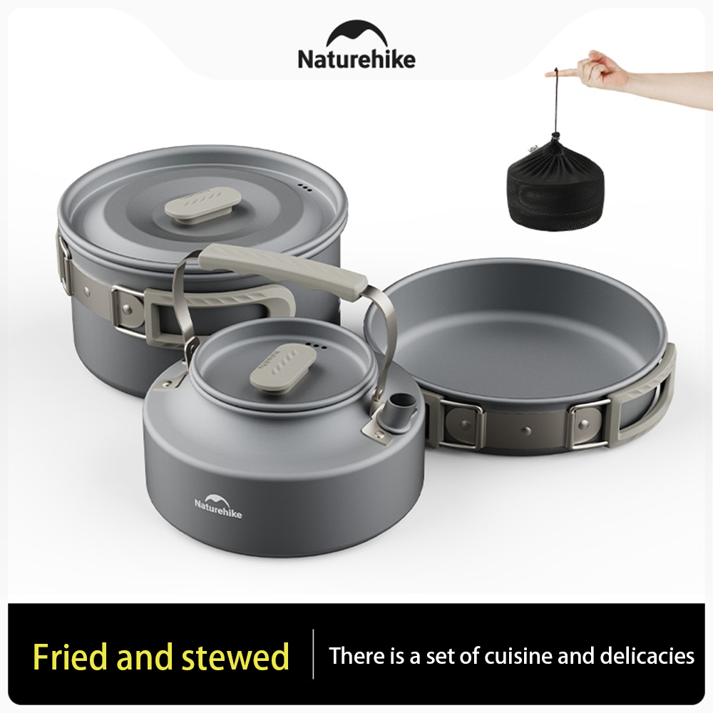 Набор уличных кастрюль Natureh – обзор и цена Camping Cooking Sets