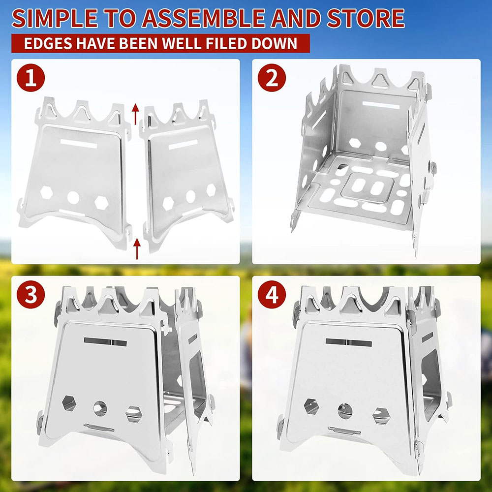 Портативная дровяная печь для  – обзор и цена Camping Cooking Top
